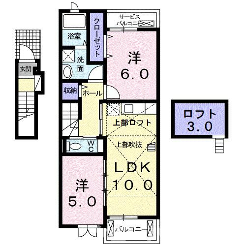 ノヴェルティハイツ坂出の間取り