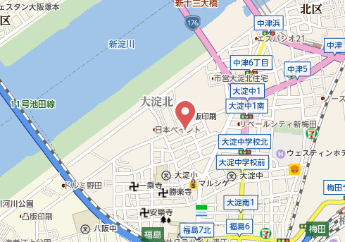 【地図】 | ウインズコート西梅田Ⅱ