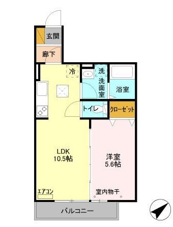 リバーサイドKEIの間取り