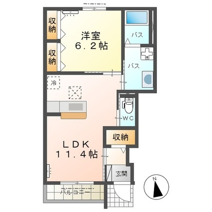 ＦＫ１の間取り|間取図