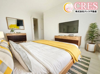 【寝室】 | ☆☆☆新築住宅　いわき小名浜大原12期T　全３棟！！残２棟！！オール電化♪ご案内随時受付中です♪ | ２階洋室３部屋
※実際に現地に家具はおかれておりません。また価格に家具は含まれておりません。(作成CG)