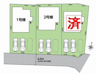 【区画図】 | ☆☆☆新築住宅　いわき小名浜大原12期T　全３棟！！残２棟！！オール電化♪ご案内随時受付中です♪ | 全体区画図です