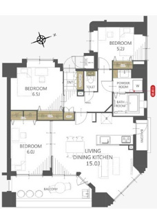【間取り】 | ライオンズマンション舟入本町