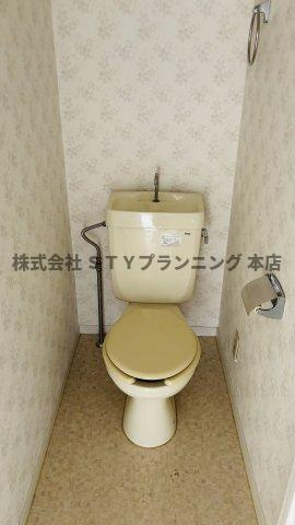 仲介手数料0円！メルローズ2号館のトイレ