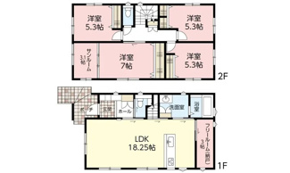 【間取り】 | 広島市西区井口鈴が台３丁目No.1 鈴が台