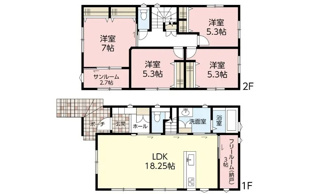 【間取り】 | 広島市西区井口鈴が台３丁目No.2 鈴が台
