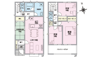 【間取り】 | 広島市安佐北区口田南２丁目No.1