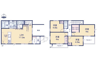 【間取り】 | 【瀬戸ハイム４】「ただいま」と帰るのが楽しみになる、開放感たっぷりの角地の住まい