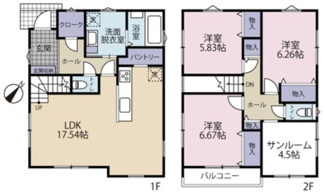 【間取り】 | 広島市安芸区中野６丁目No.14