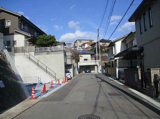 【前面道路含む現地写真】 | 広島市佐伯区皆賀２丁目 昭和台