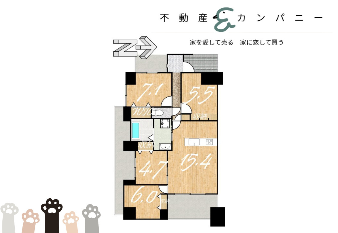 アルファステイツ市駅前の間取り