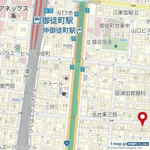アイル秋葉原ＮＯＲＴＨ弐番館の区画図