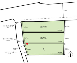 【土地図】 | 安芸郡府中町八幡２丁目No.C