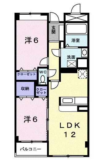 シャンクレール清瀬の間取り