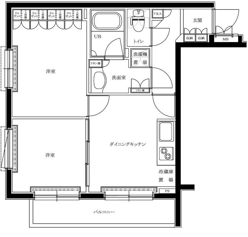 ルーブル品川西小山の間取り|間取りです。