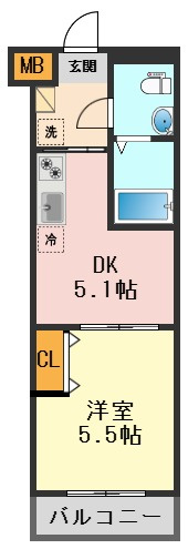 ミライズ柴又レジデンスの間取り