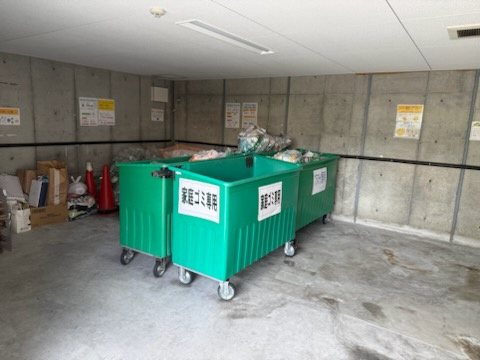 メイツ醍醐デュアラのその他共用部分|ゴミ置き場です。24時間ゴミ捨て可能です。