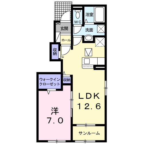 フランプロムナード　Ⅱの間取り