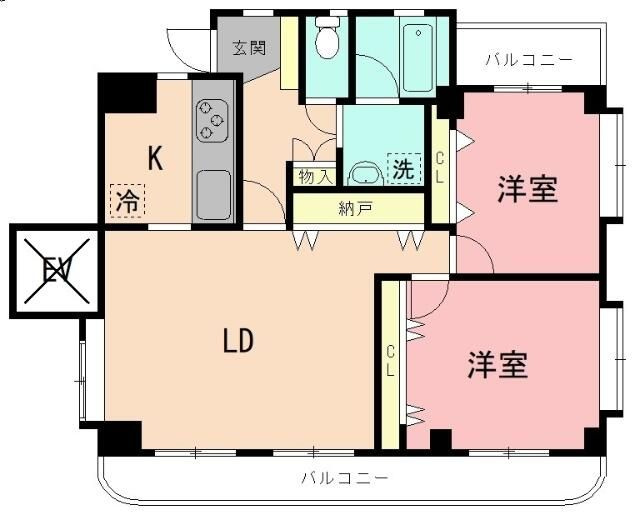 【間取り】 | コア青葉(コアアオバ)