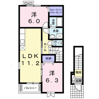 【間取り】 | モンシェリー御立Ａ