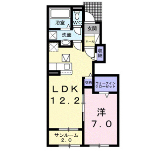 【間取り】 | シエロガーデン下余部　Ａ