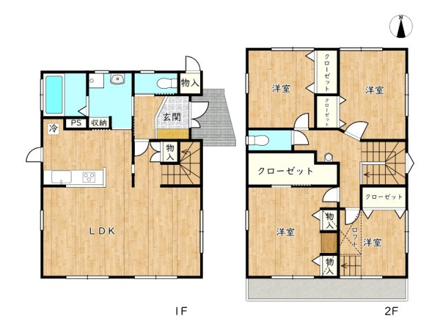 【間取り】 | 無垢材の自然派プロバンス風住宅／姫路市白浜町
