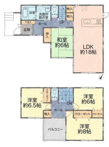 【間取り】 | 八千代市勝田台6丁目　中古戸建て | 間取り図