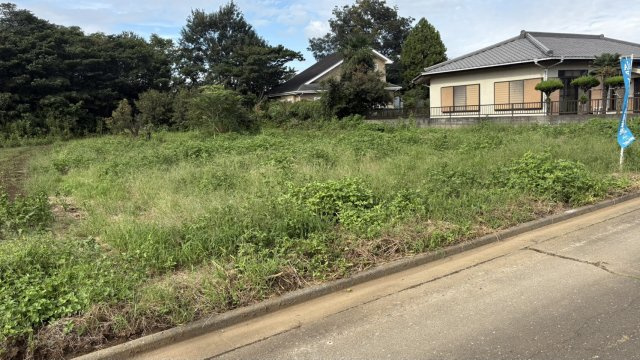 土地 狭山市柏原の外観|間口約19ｍ、井熊の乗り入れ楽々