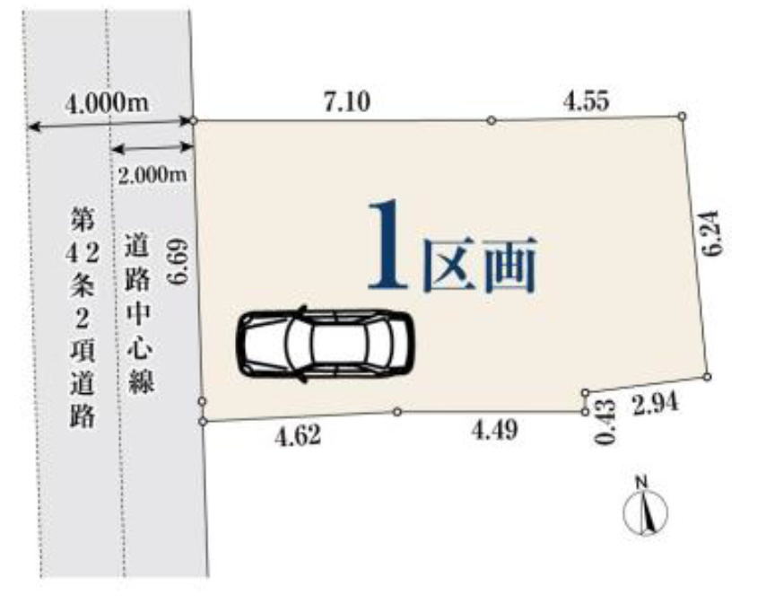 中野区中央1丁目　建築条件無し売地の区画図|区画図

現地ご見学希望・資料請求などお気軽にお問い合わせ下さい！
03-5990-5201