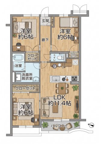 【間取り】 | ビーグルマンション東大和