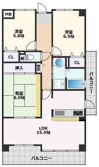 【間取り】 | メゾンクレール