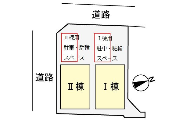 Ｋ’Ｓ　Ⅰの駐車場