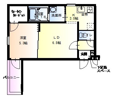 フジパレス東三国Ⅲ番館の間取り