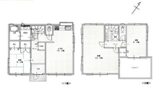 【間取り】 | 柏市南逆井　戸建 | 2階の洋室を間仕切れば4LDｋとしても使用できます