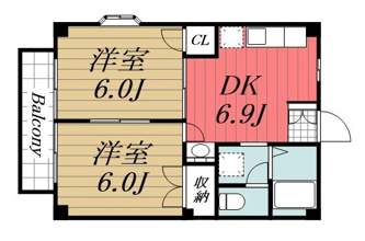 【間取り】 | パレス長嶋