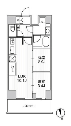 リテラス南千住サウスの間取り