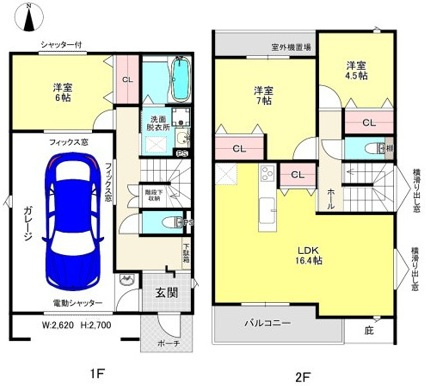 高木町４ー２８ー３コダテックスＰＧＡの間取り