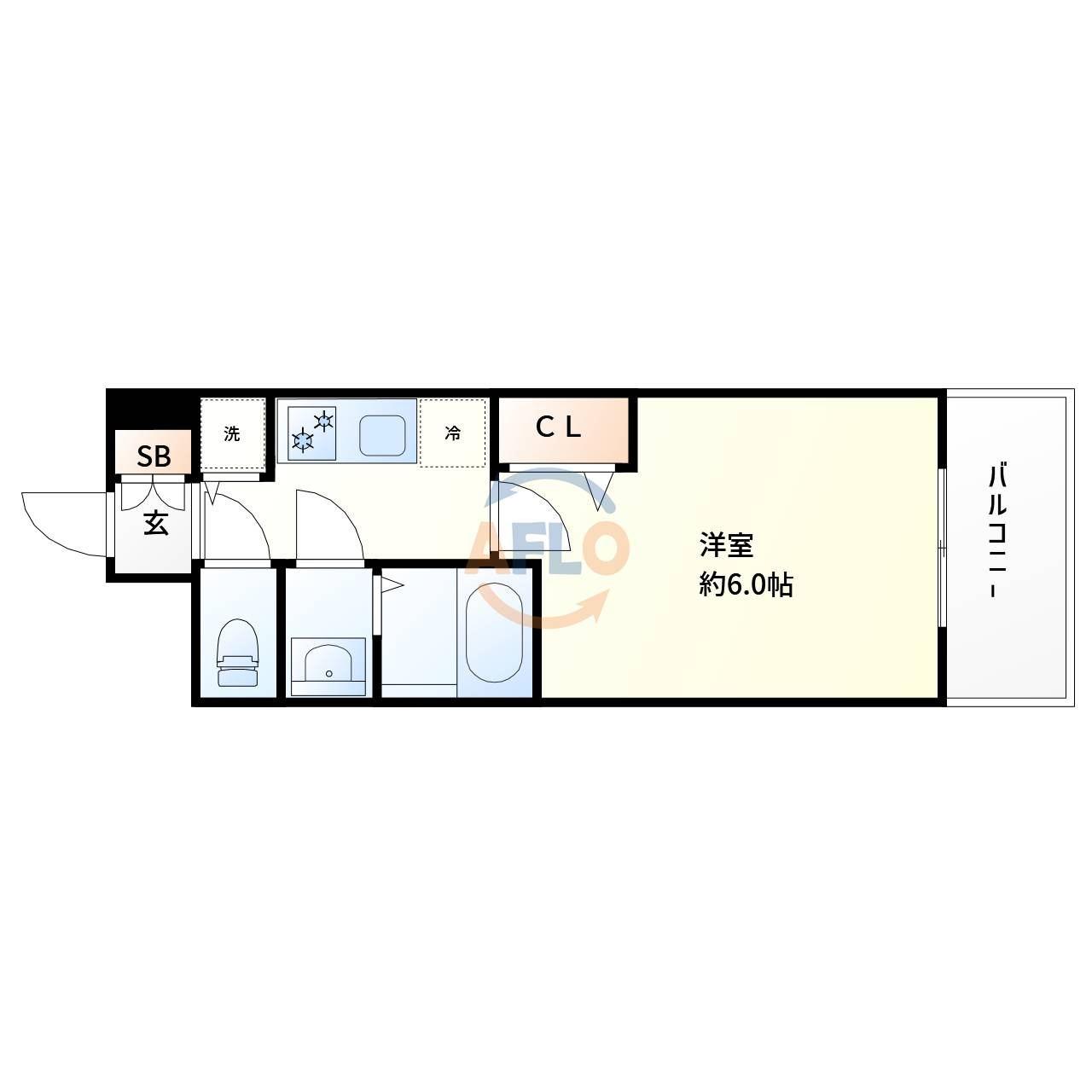 プレサンス新大阪ザシティの間取り|プレサンス新大阪ザ・シティ　間取り