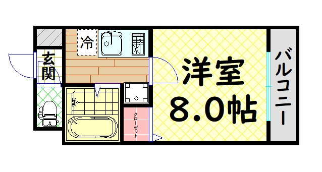 【間取り】 | 白鷺TKハイツ1号館