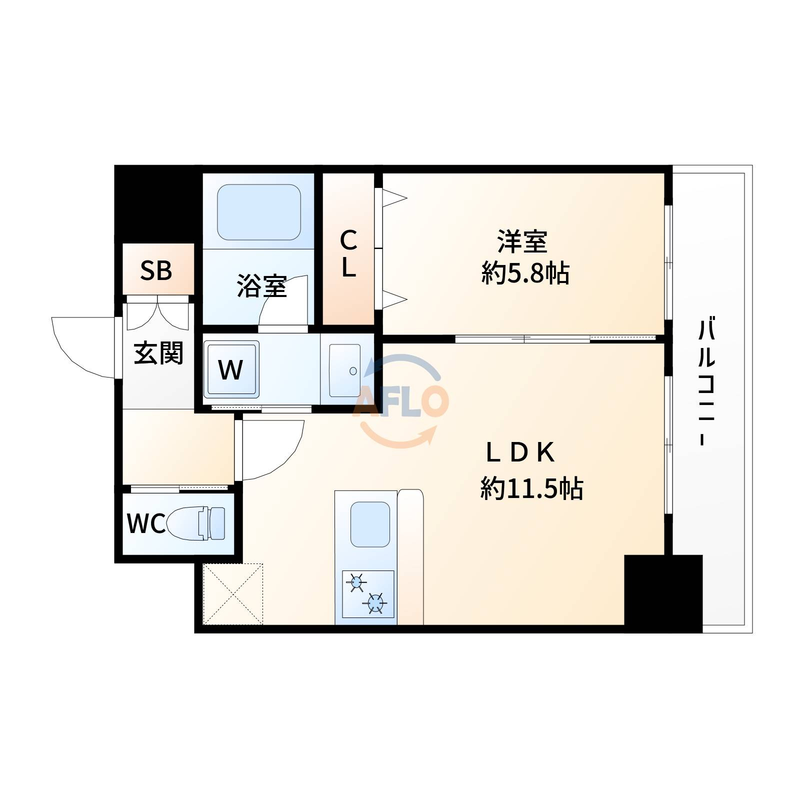 ORSUS新大阪の間取り|ORSUS新大阪　間取り