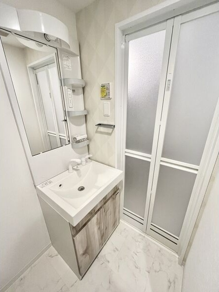 S-RESIDENCE山王の洗面所|コンパクトで使いやすい洗面所