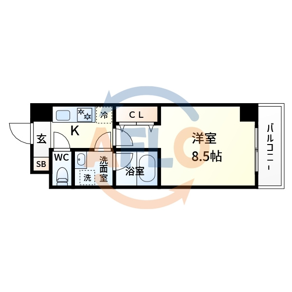 リバースクエア103の間取り|リバースクエア103　間取り