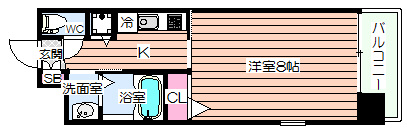 【間取り】 | オリエンタル靭本町