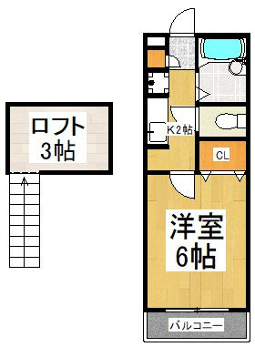 グローリーハイツⅠの間取り