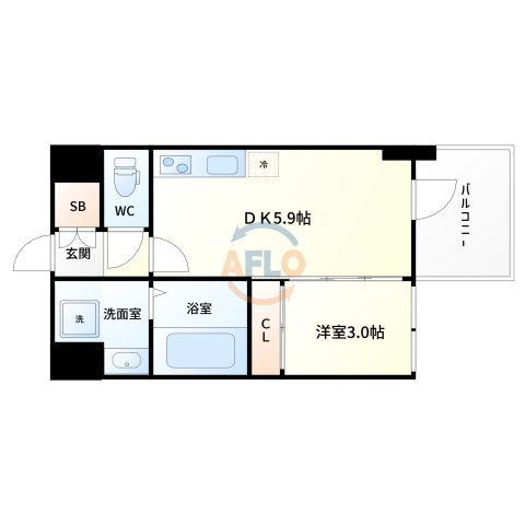 セレニテ新大阪グランデシュッドの間取り|セレニテ新大阪グランデ　シュッド　間取り