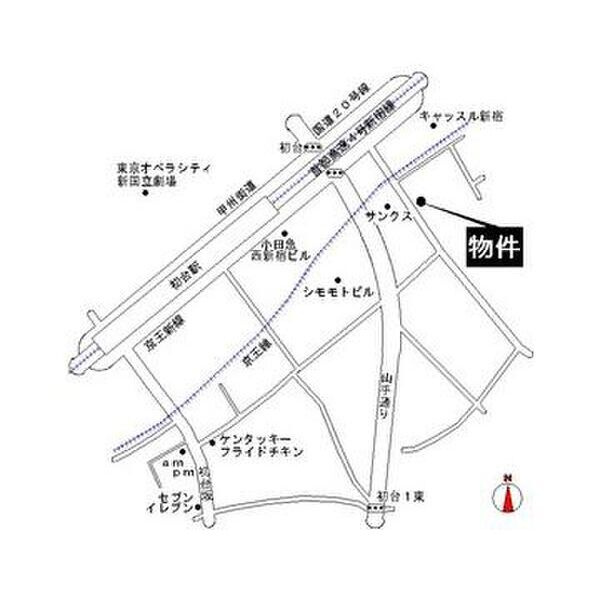 オールステージ代々木の地図