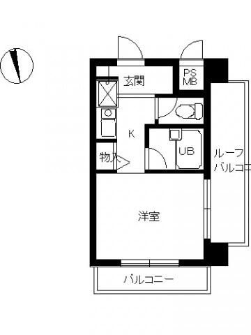 スカイコート早稲田第２の間取り
