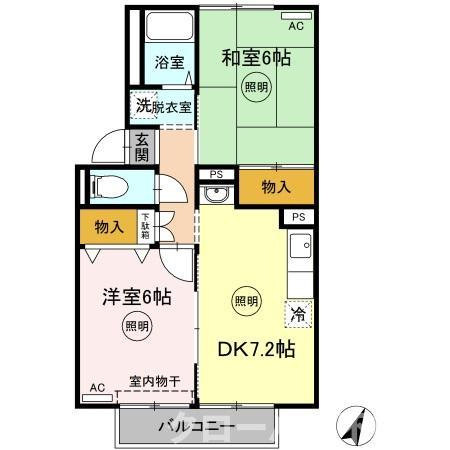 リッジウッド９０ C棟の間取り