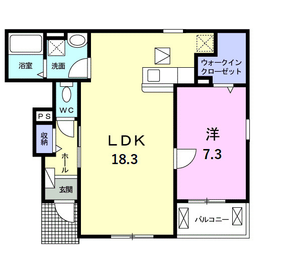 クレストメゾンⅠの間取り|間取図