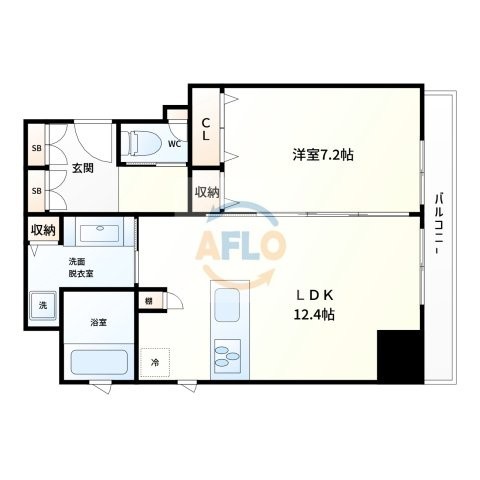 アーバネックス淀屋橋の間取り|アーバネックス淀屋橋　間取り